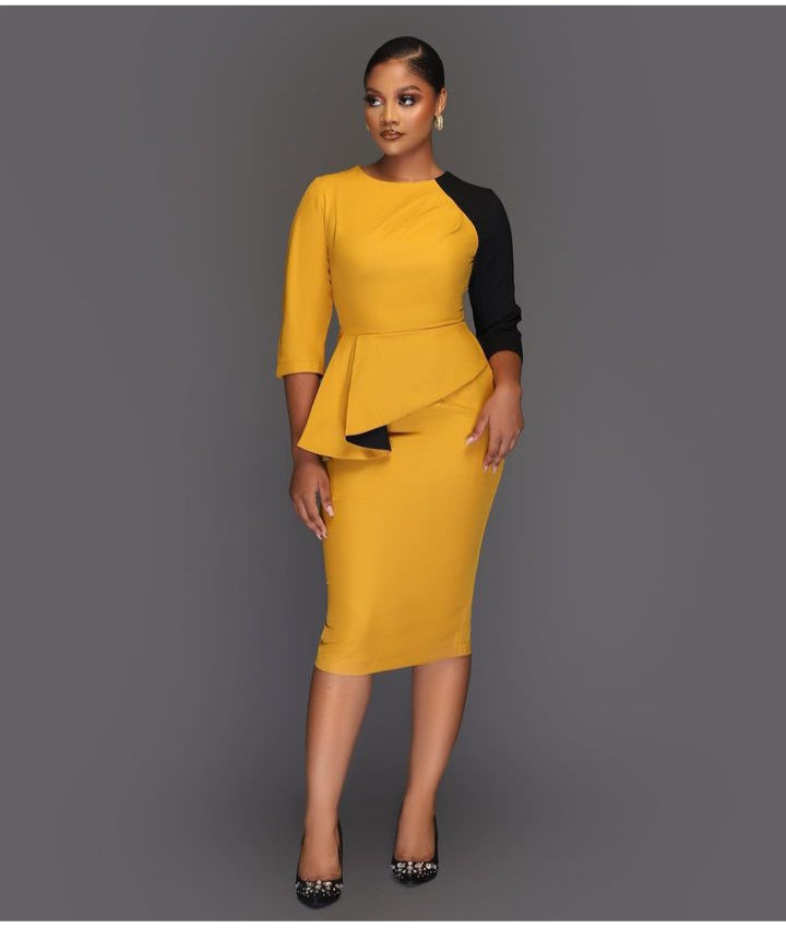 Tan Pumps Dress-Alexa