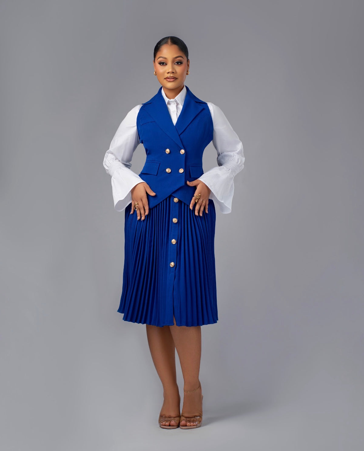 Xiomara and Kamila Shirt Set (blue)