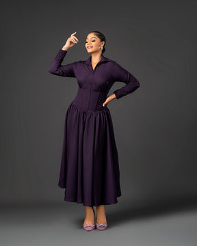 HELENA DRESS (PLUM)