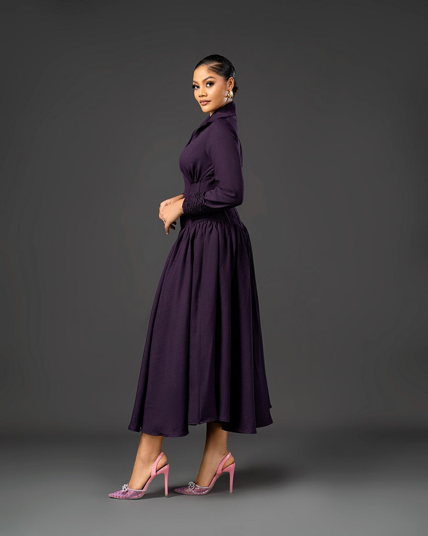 HELENA DRESS (PLUM)