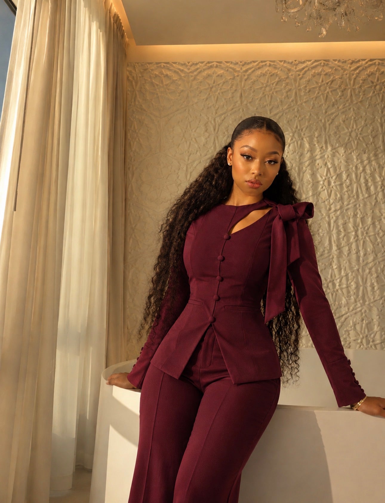 Harper Set (Burgundy)